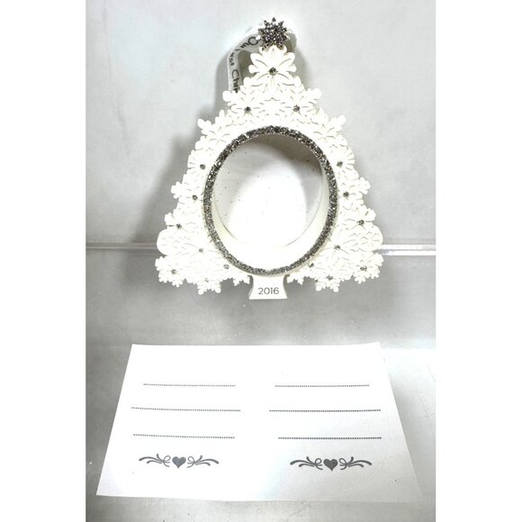 Hallmark Keepsake 2016 Our First Christmas Tree Ornament Photo Holder Snowflake - Picture 4 of 9